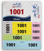 Triathlon startnummersett
